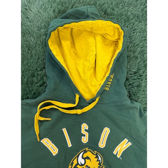 North Dakota State University Green & Yellow Pullover Sweatshirt Hoodie Unisex - Picture 7 of 8